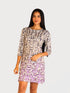 Beyond Travel 3/4 Sleeves Knee length Midi Dress - D2077